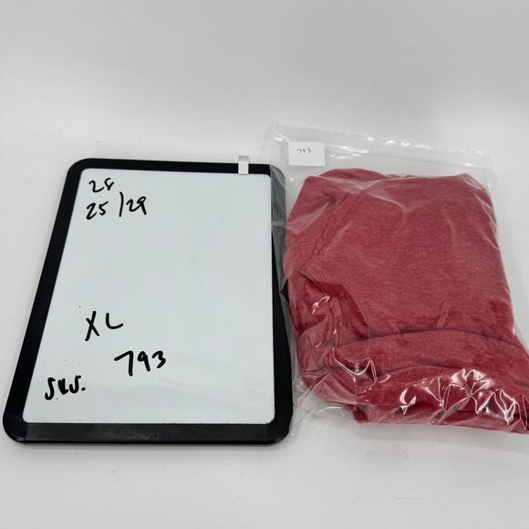 Eileen Fisher Sweater Womens XL Persimmon Red Tencel Alpaca Wool Blend Knit - Picture 6 of 6